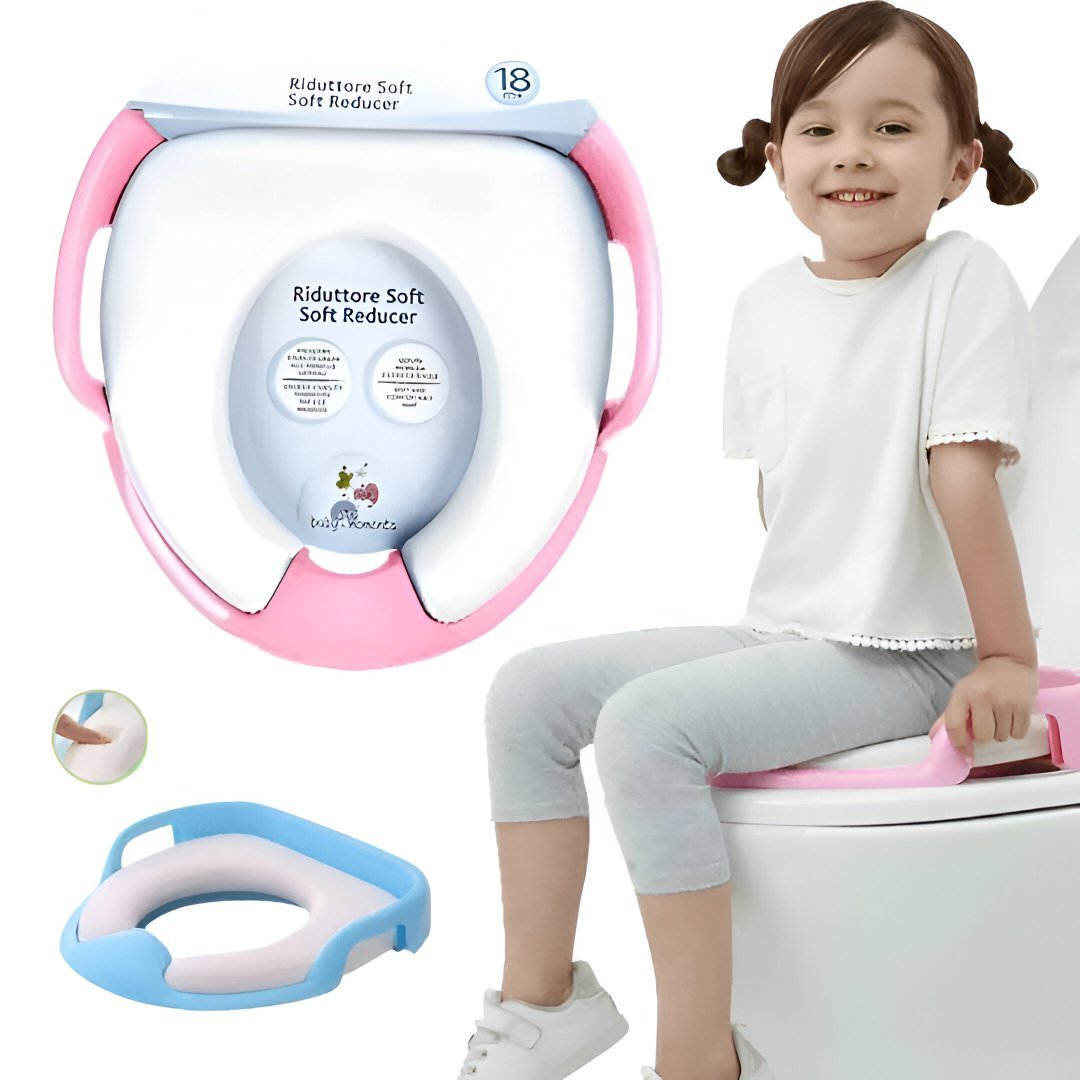 Baby Toilet Seat Sofa Soft Training Potty-Blue & Pink